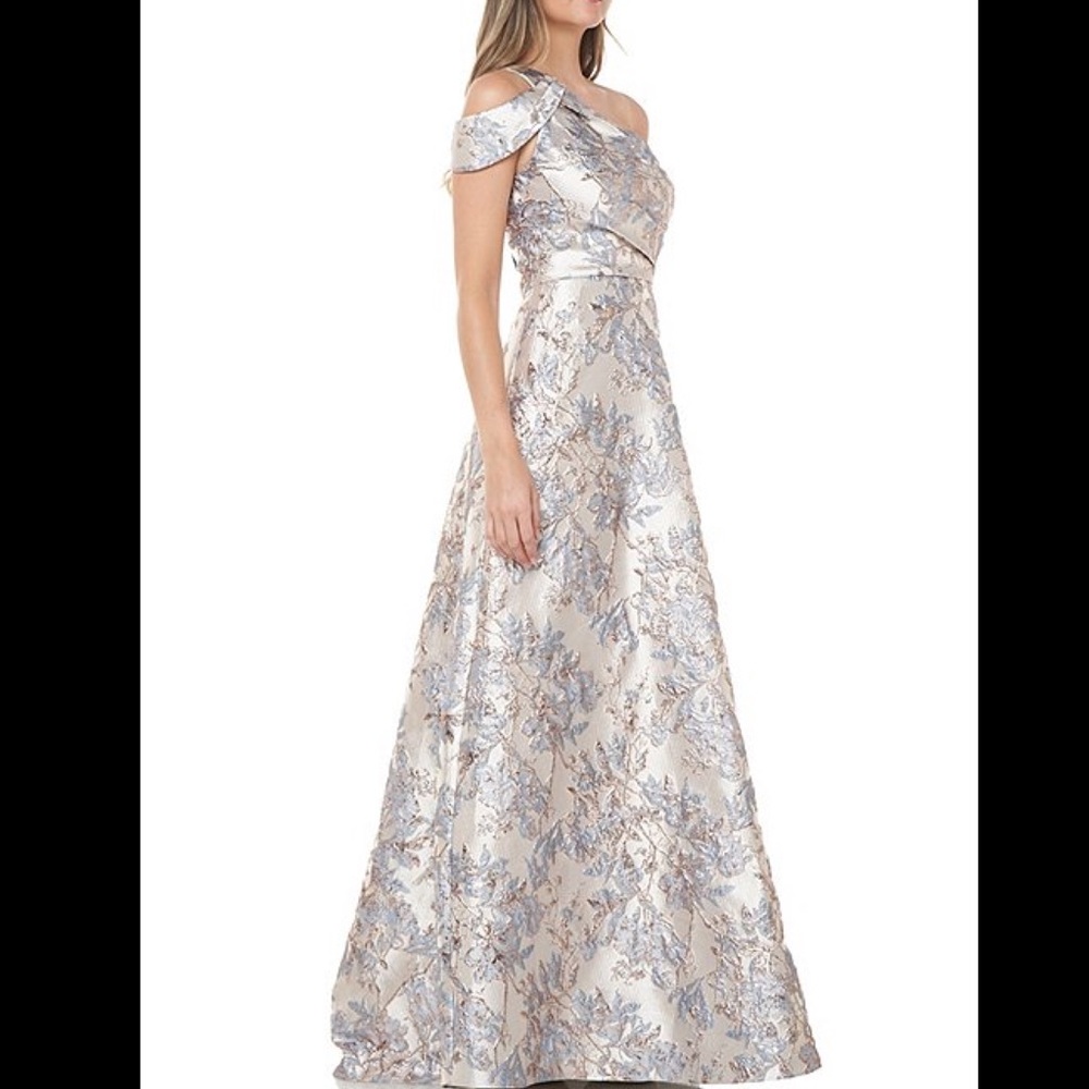 Carmen Marc Valvo One Shoulder Gown